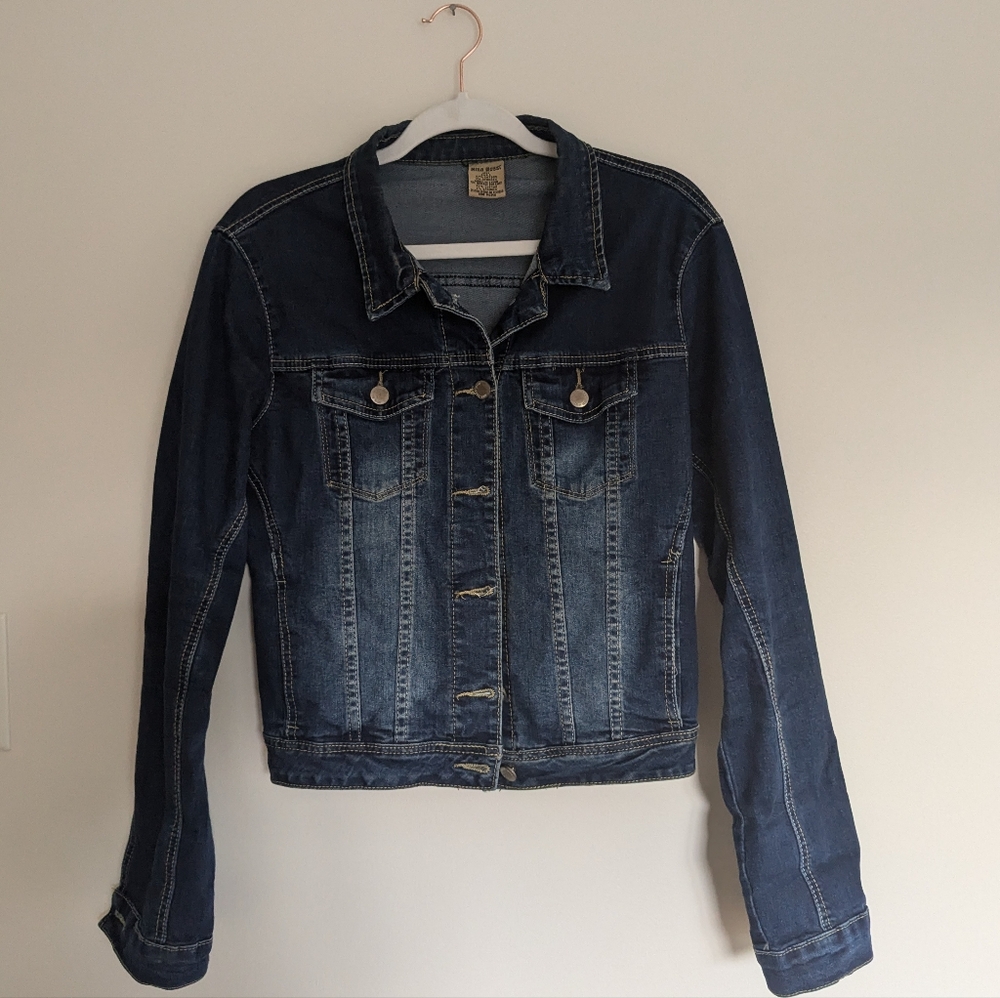 Nina Rossi Blue Denim Jacket size Large